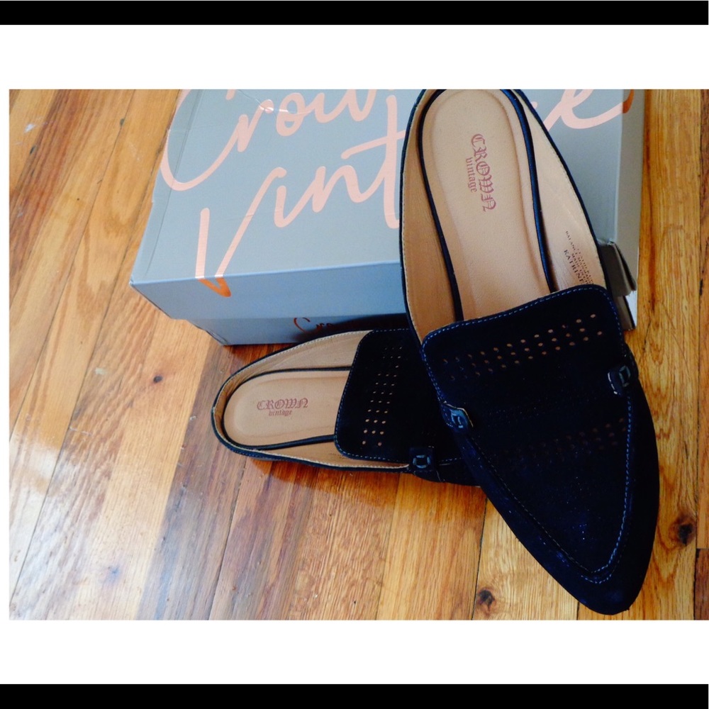 Crown Vintage Suede Loafers